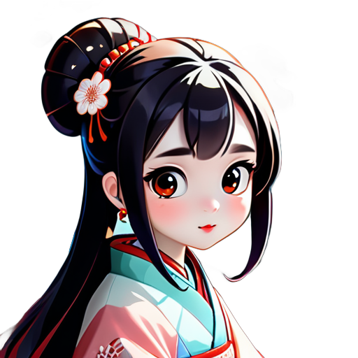 Design do personagem da menina: ela deve ser adorável e jovem, com grandes olhos e traços faciais suaves. Vestindo um hanfu tradicional ou uma versão moderna modificada do hanfu, mantendo elementos tradicionais chineses, mas podendo incluir alguns designs modernos, como elementos populares ou acessórios em certos detalhes. Cabelo comprido solto ou penteado em um coque clássico, podendo ser decorado com grampos de cabelo ou enfeites. Guzheng: o guzheng deve ser um instrumento musical claramente visível, podendo ser projetado como a menina tocando o guzheng com concentração. O design do guzheng deve seguir o estilo tradicional chinês, mas também pode incluir alguns elementos modernos, como mais cores ou decorações. Design de fundo: o fundo pode ser linhas simples ou padrões com estilo chinês, como nuvens, paisagens, arquitetura antiga, etc. Também pode-se considerar adicionar elementos modernos ao fundo, como horizonte urbano, arquitetura moderna, para destacar um toque moderno. Escolha de cores: principalmente tons suaves, como rosa suave, azul claro, etc. Pode-se incluir algumas cores tradicionais chinesas, como vermelho, nas cores. sticker