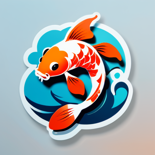 Peces koi sticker