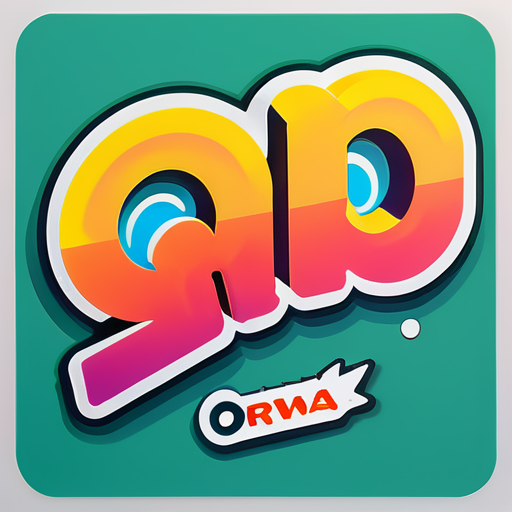 ملصق con el nombre de orwa sticker