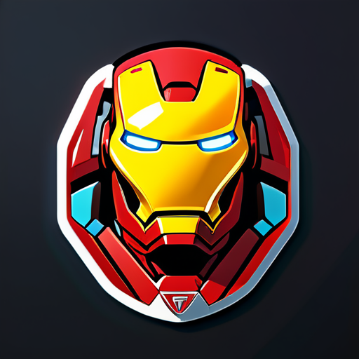 ironman technologie avancée sticker