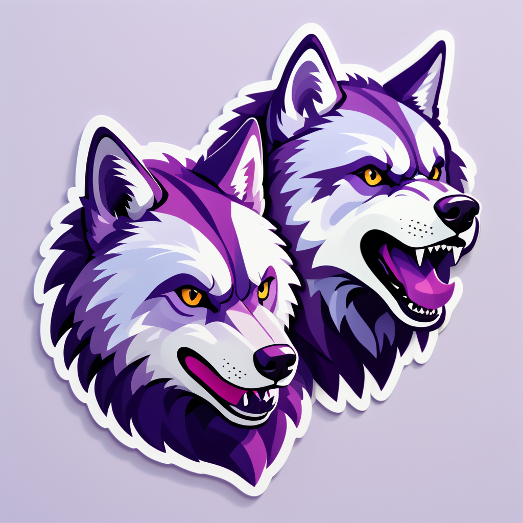 Robust Lilac Wolves sticker