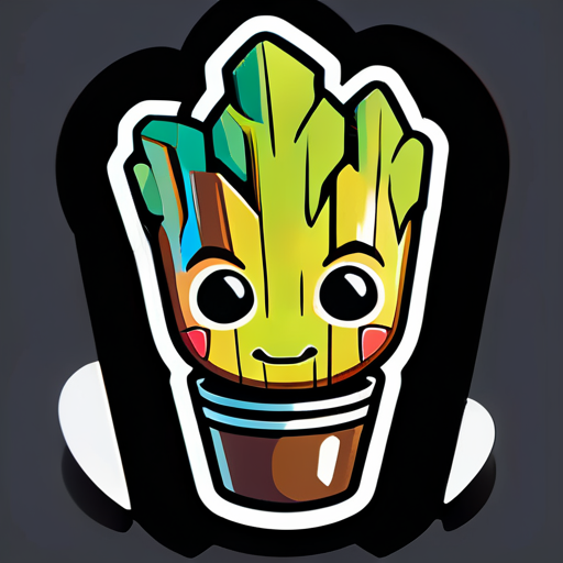 generate groot 스티커 sticker