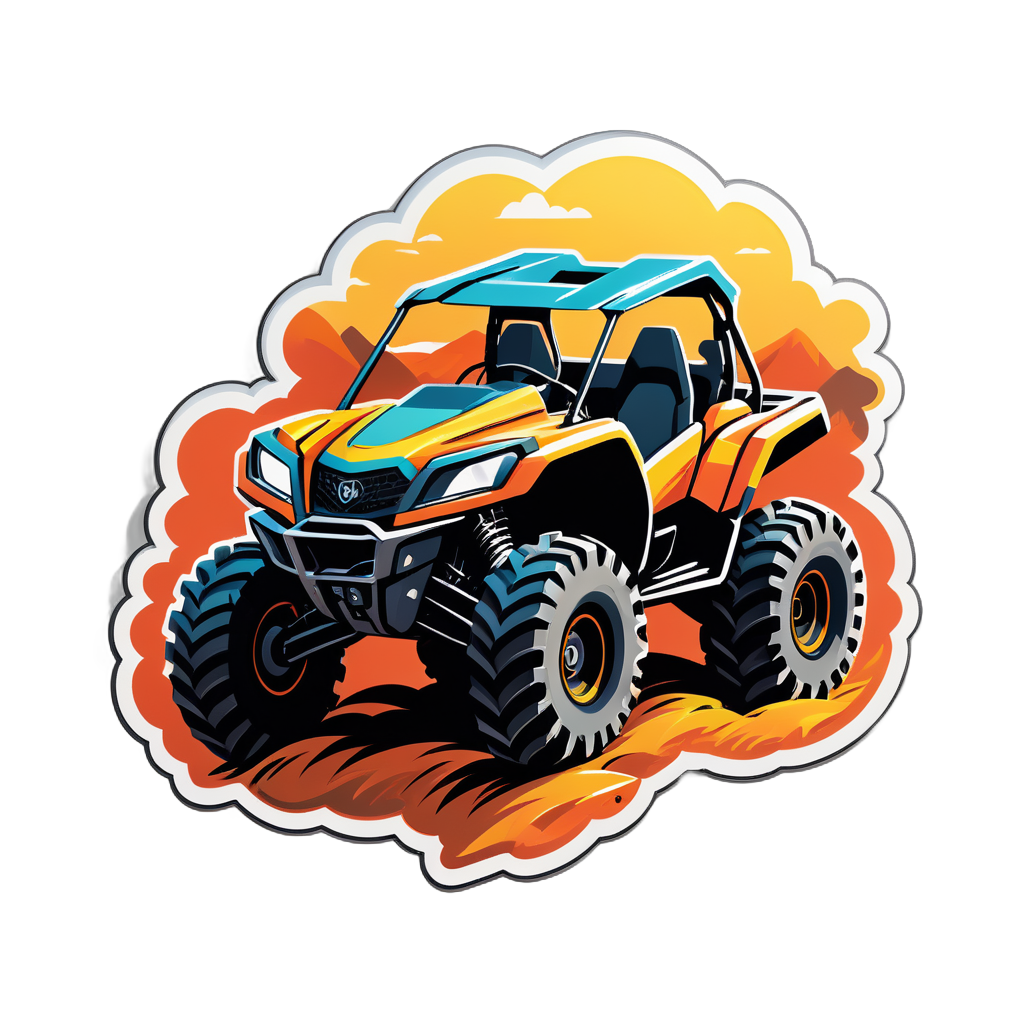 ATV on Rough Terrain sticker