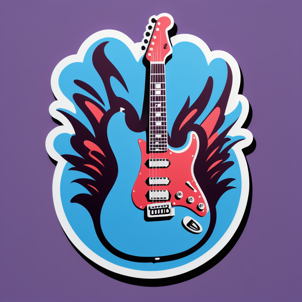 Electric Guitar Solo sticker