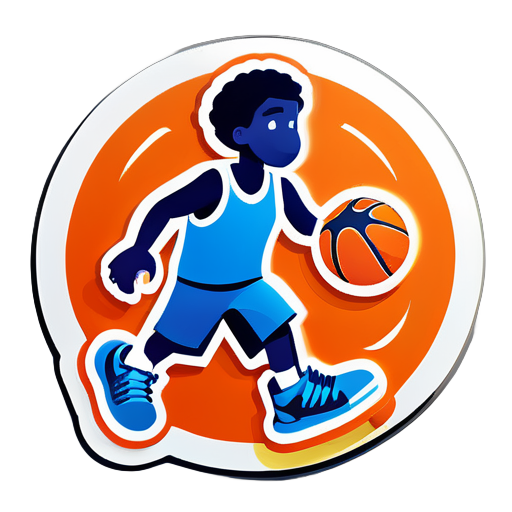 Basketball spielen sticker