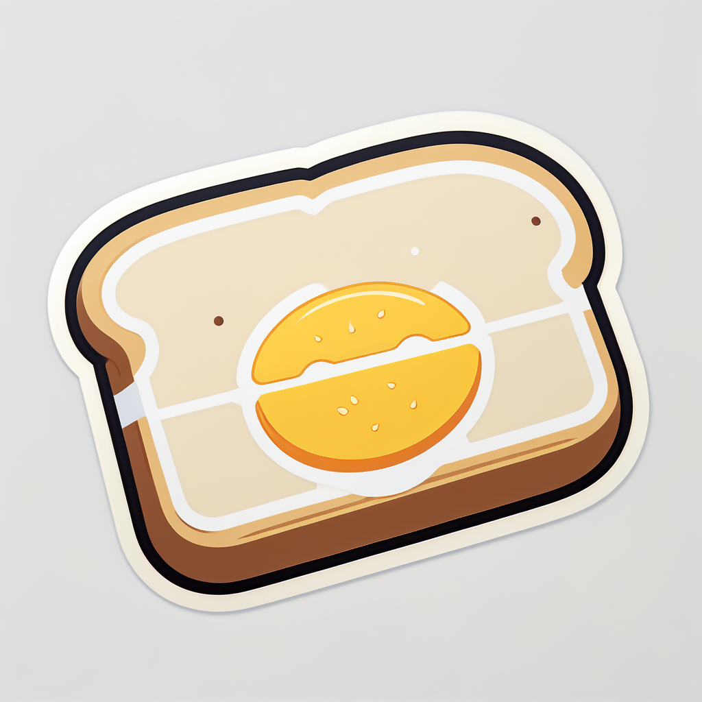 Frisches Toast sticker