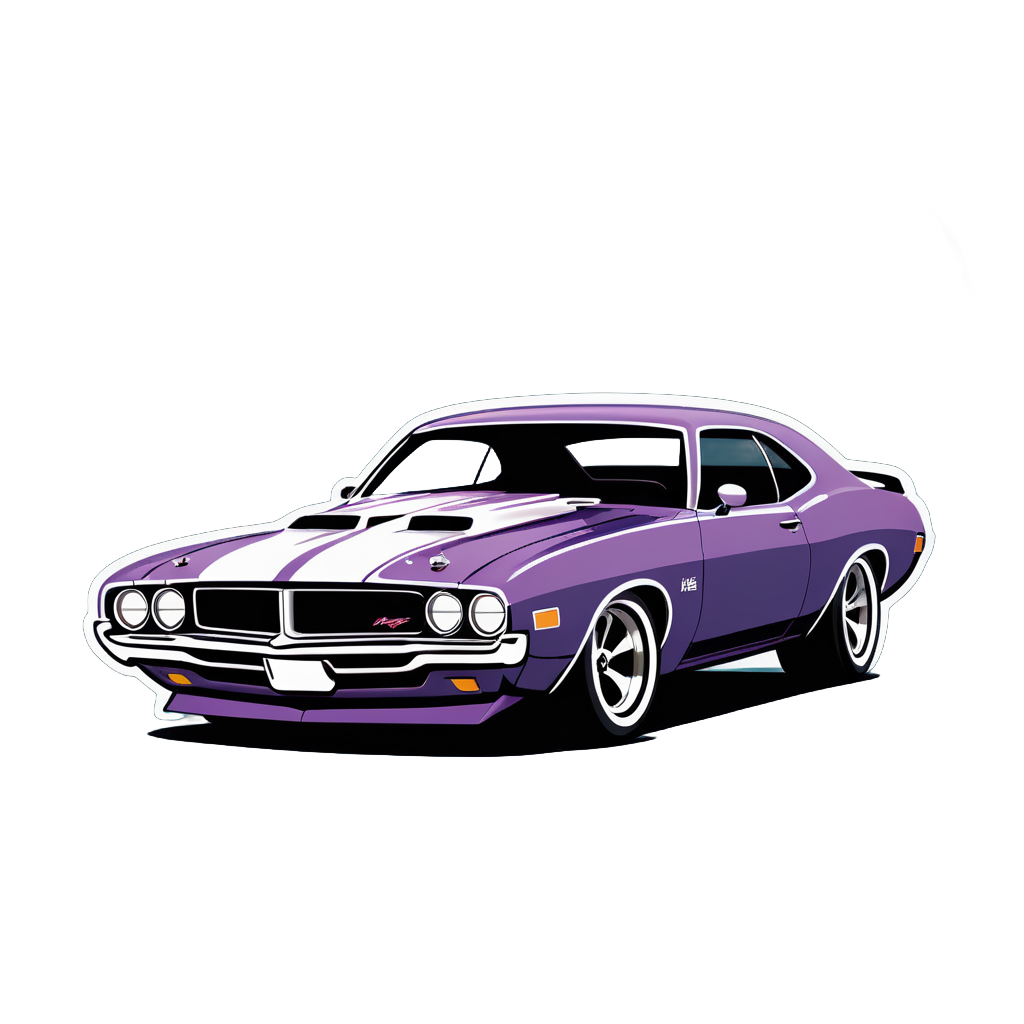 Muscle Car Profile sticker