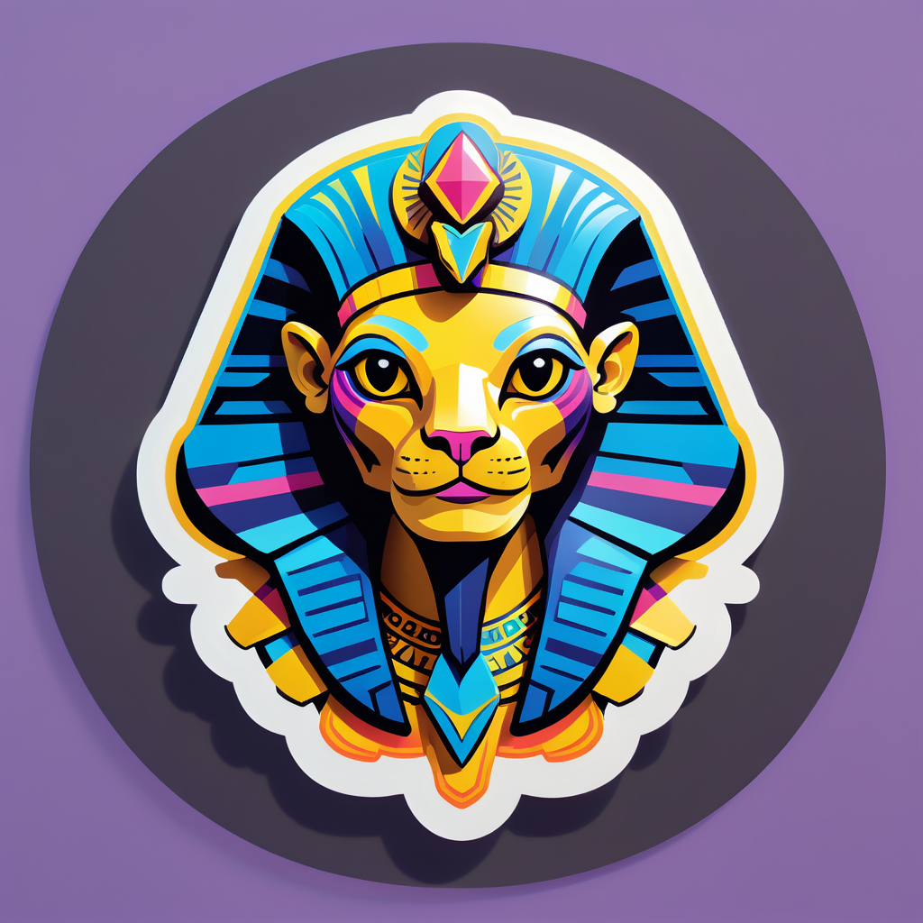 Snazzy Sphinx sticker