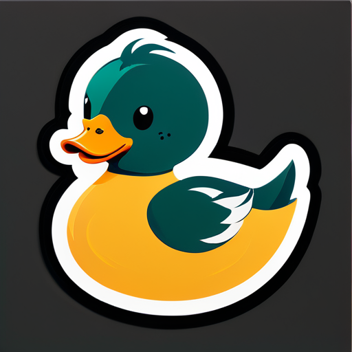 duck duck duck sticker