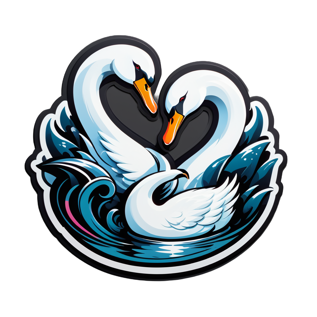 Corpulent Carbon Swans sticker