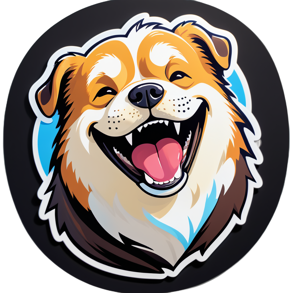 Happy Dog Meme sticker