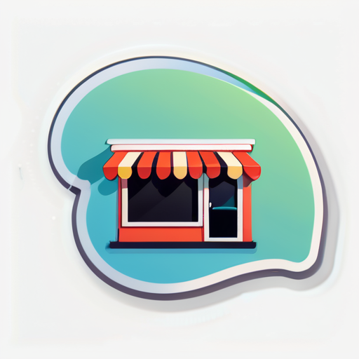 creat a shop website sticker