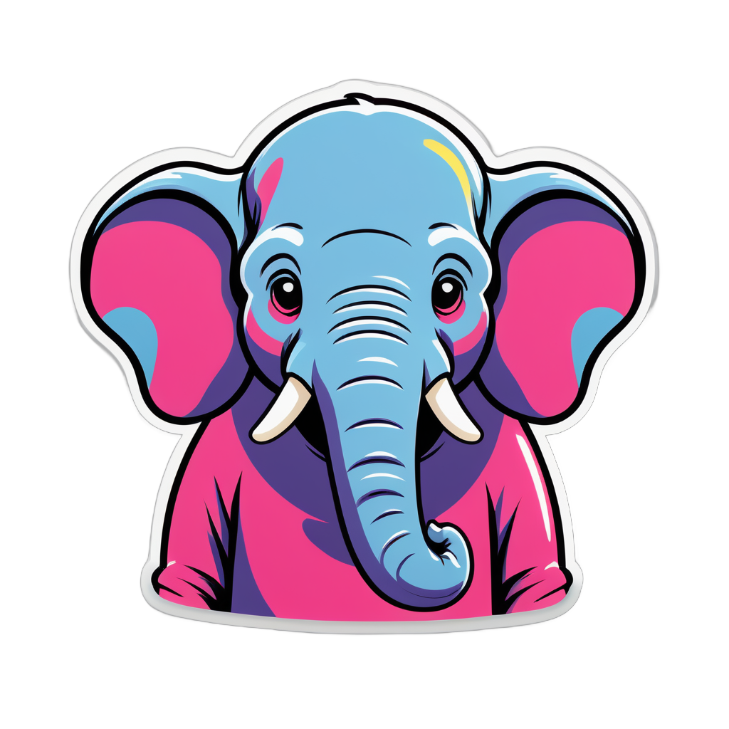 Meme del Elefante Ansioso sticker