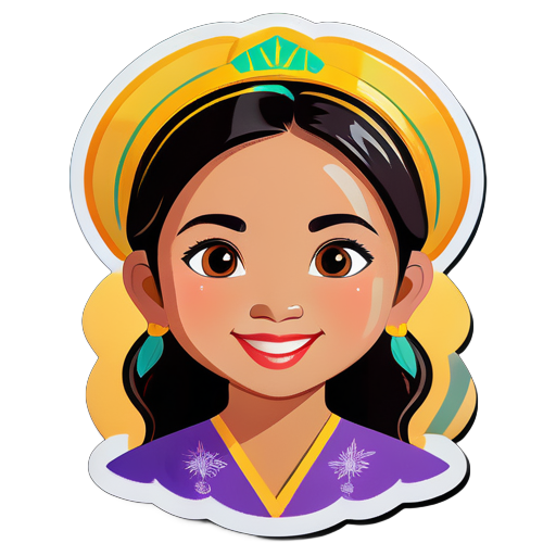 Myanmar girl named Thinzar sticker