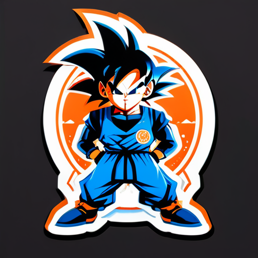 goku soccer hacker sticker