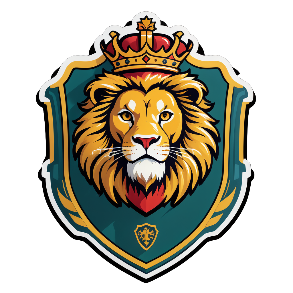 Regal Lion Crest sticker