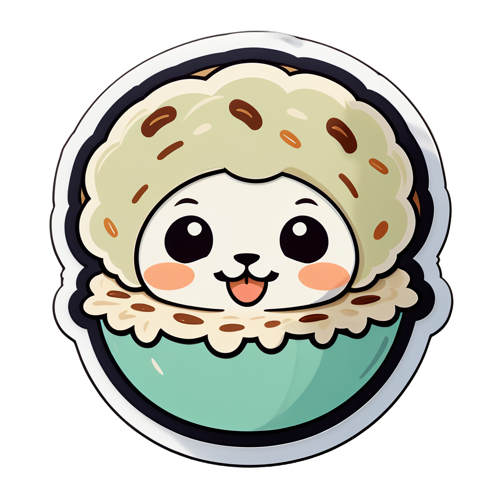 cute Oatmeal sticker