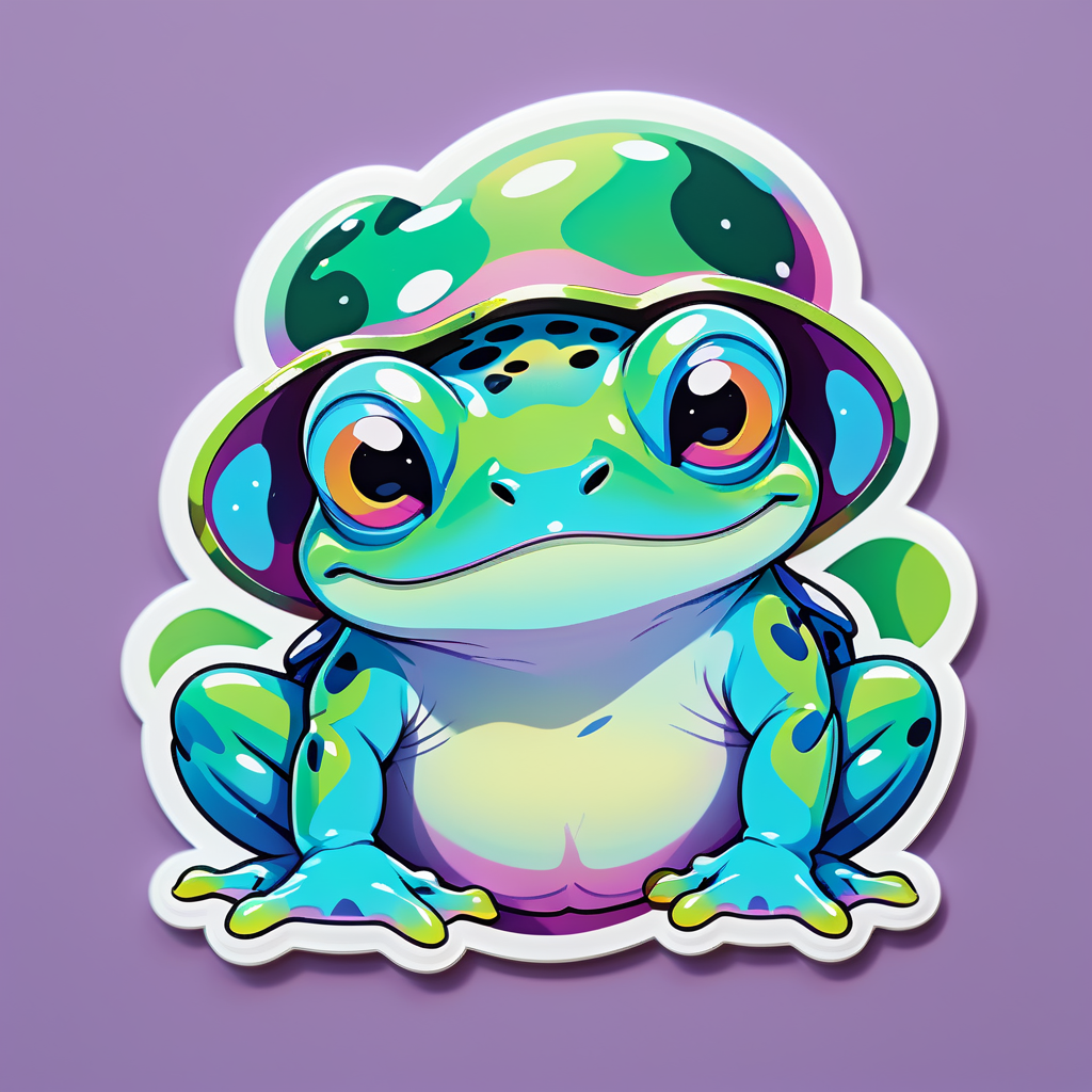 Bulky Opal Frogs sticker