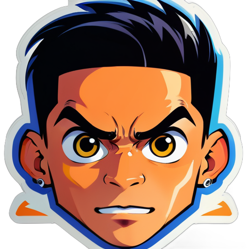 Rosto do Devin AI sticker