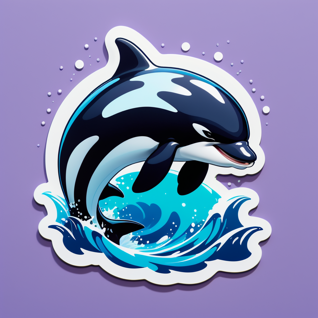 Meme Orca Chạm sticker