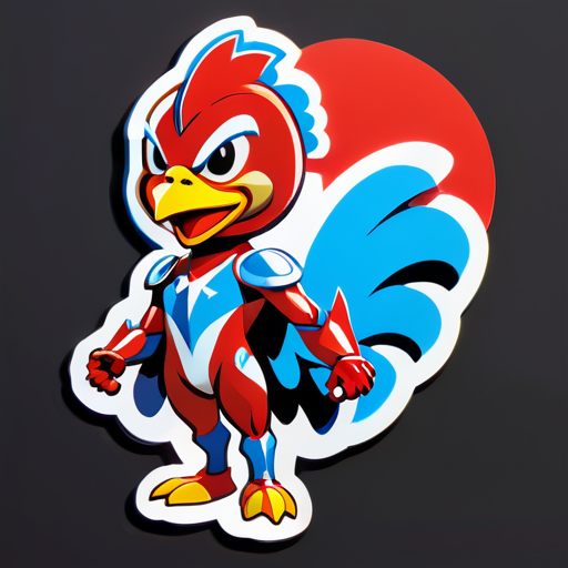 Galinha Ultraman sticker