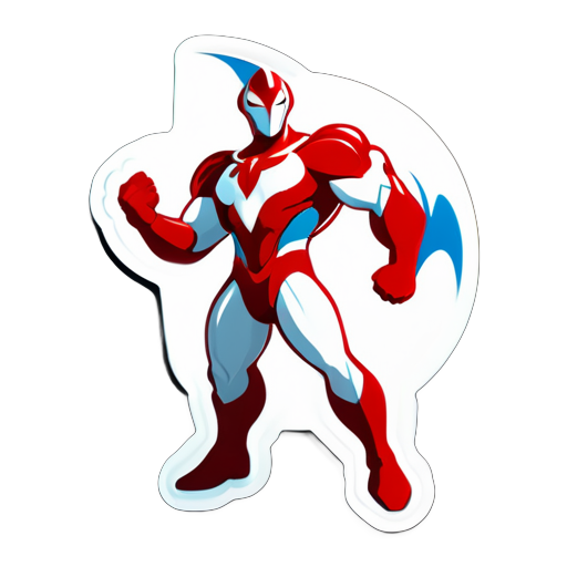 Muscle Ultraman sticker