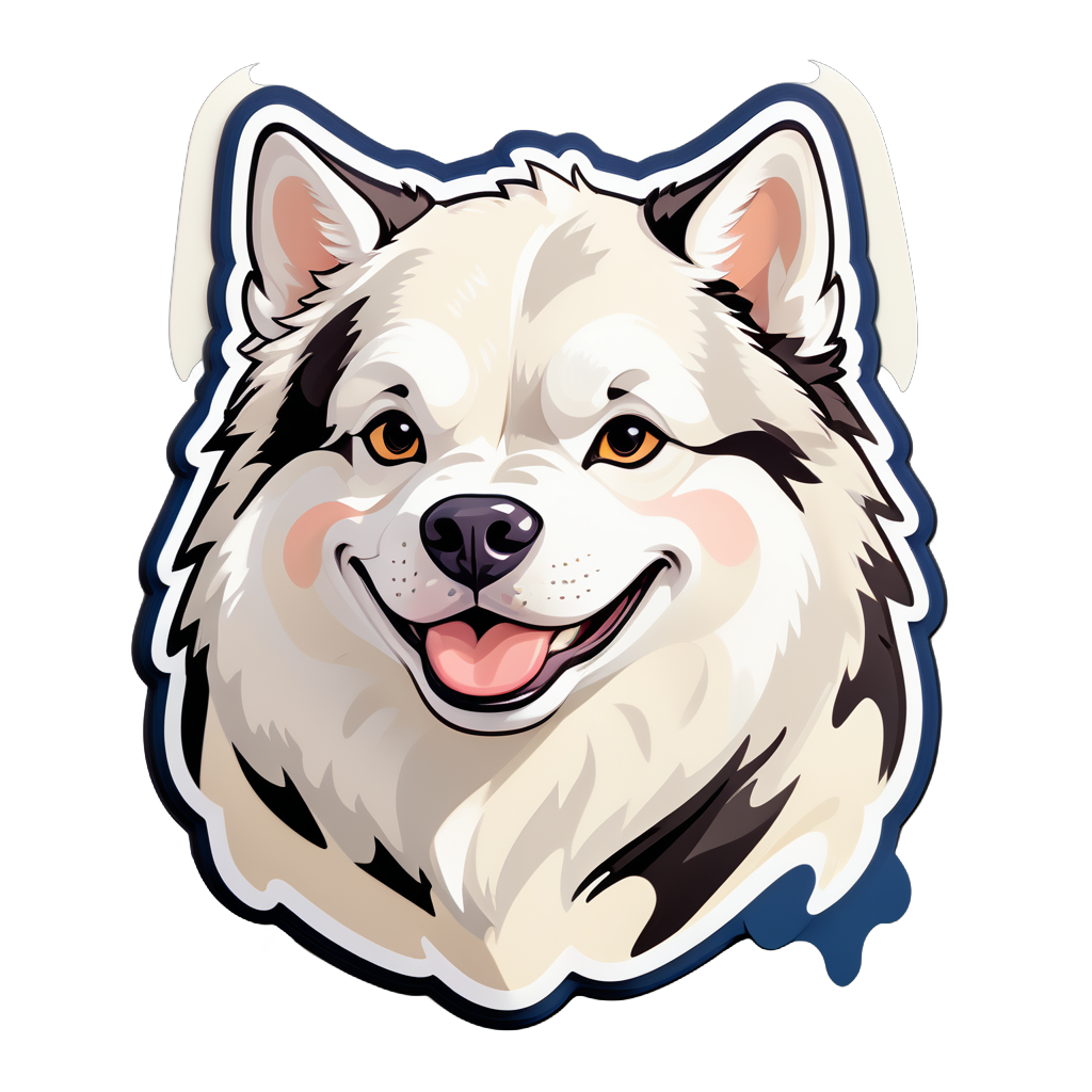 Vacas de Creme Husky sticker