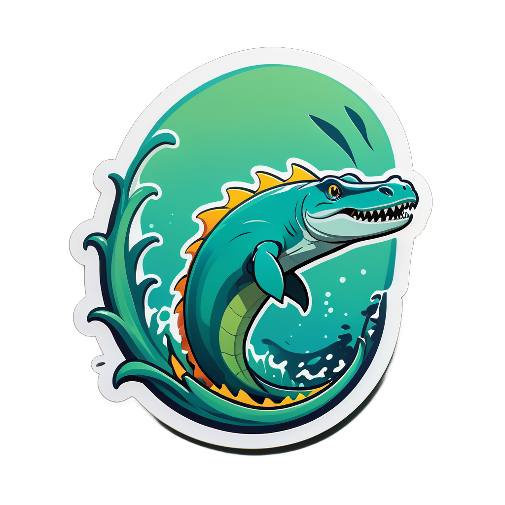 Sleek Mokele-Mbembe sticker