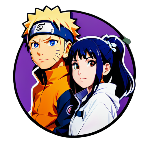 naruto and hinata sticker