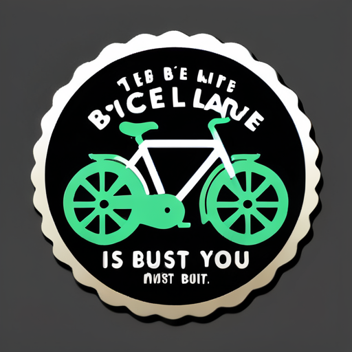 La vie c'est comme une bicyclette. Pour garder l'équilibre, il faut avancer. sticker