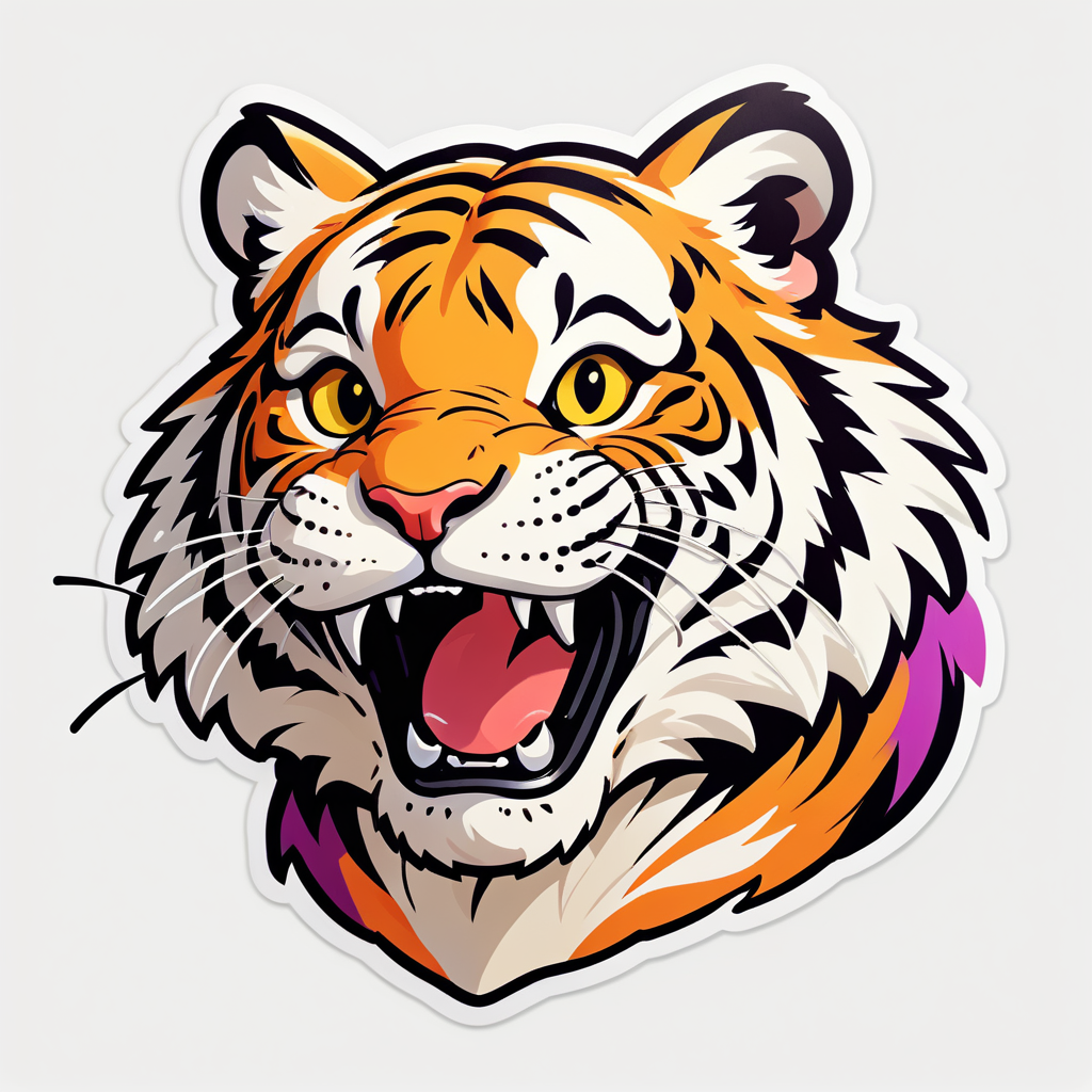 Hopeful Tiger Meme sticker