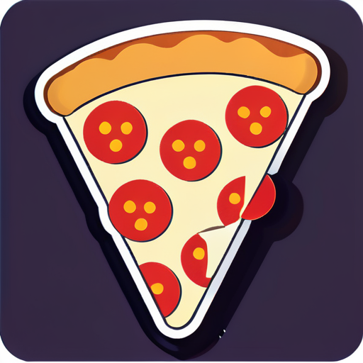 Pizza sticker