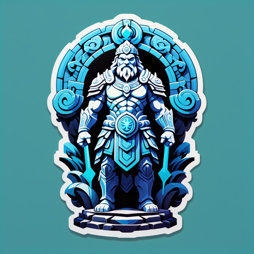 Stoic Stone Guardian sticker