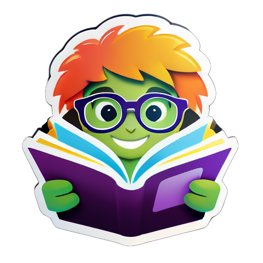 lectura inclusiva sticker