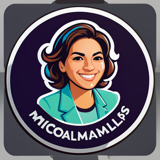 STICKER QUE DIGA MICAELA MORALES, INTERNACIONALISTA. Tipo logo sticker