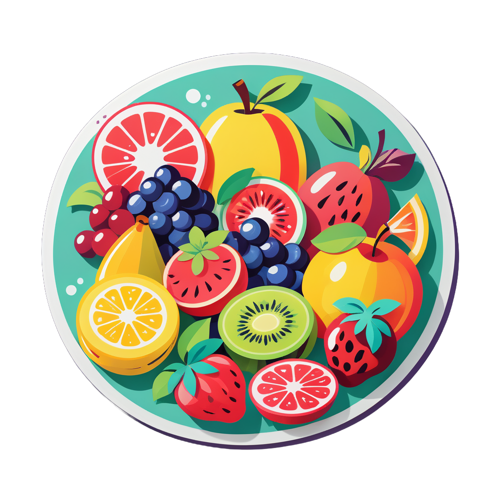 Fresh Fruit Medley sticker