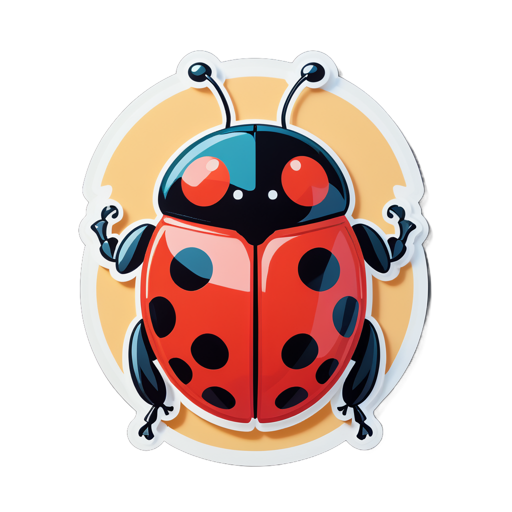 Charming Ladybug sticker