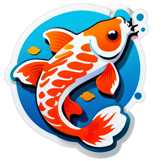 Peces koi sticker