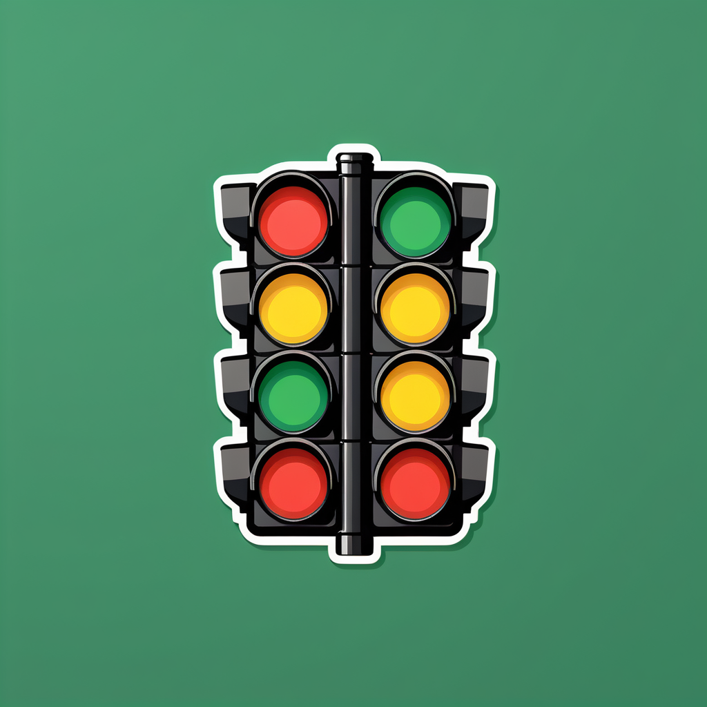 Traffic Light Drag Race sticker