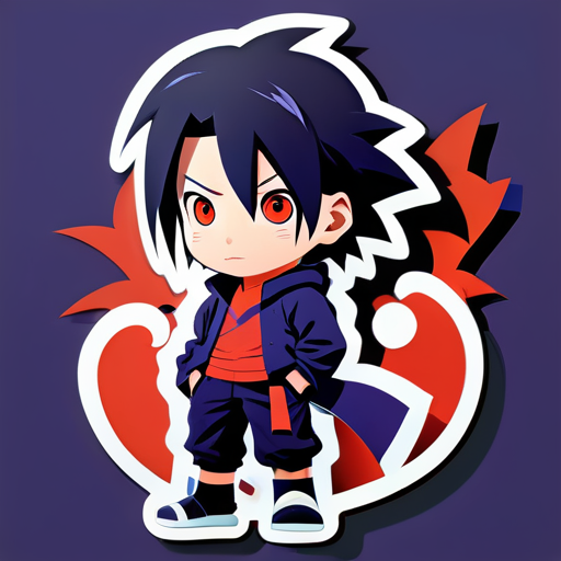 Uchiha Sasuke na infância sticker