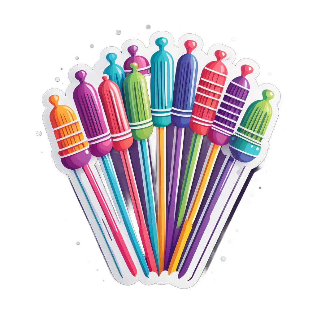 Crafty Knitting Needles sticker