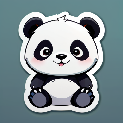 Adorable panda géant sticker