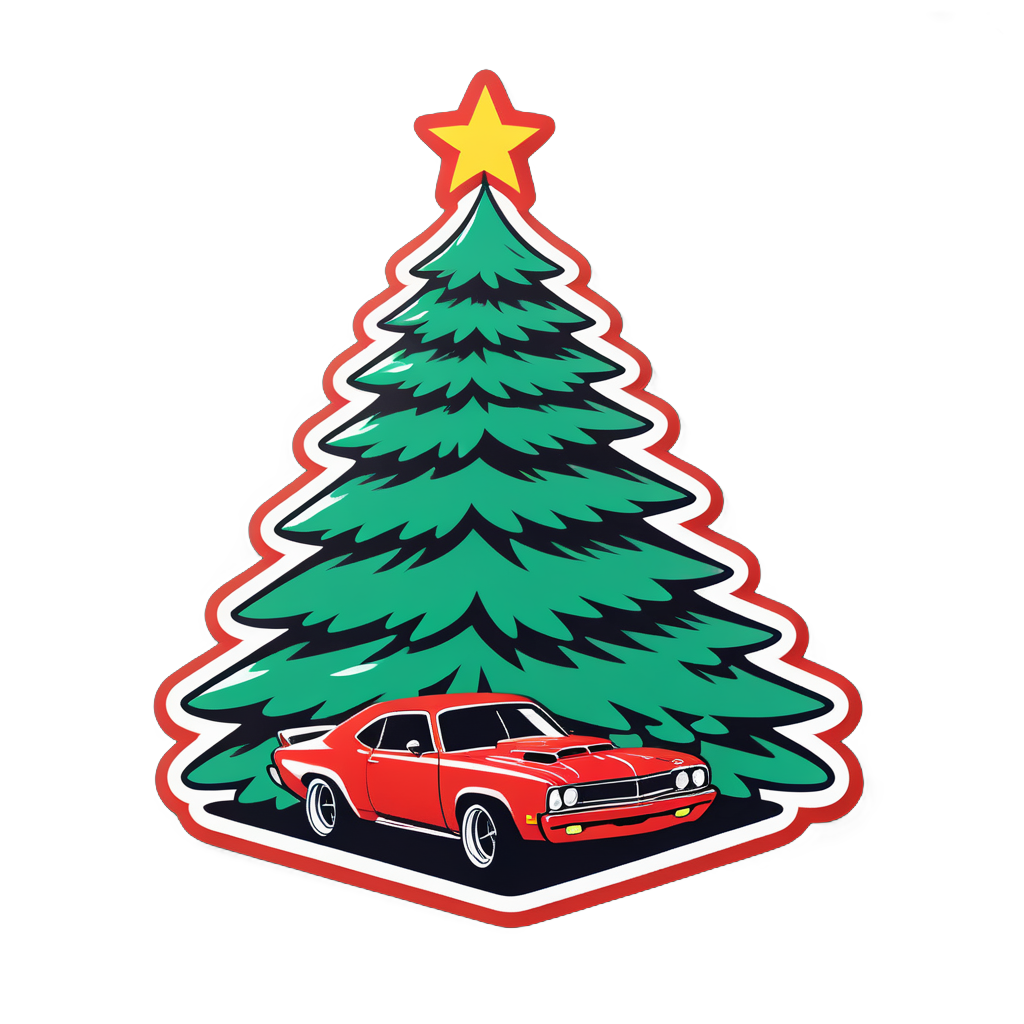 Drag Racing Christmas Tree sticker