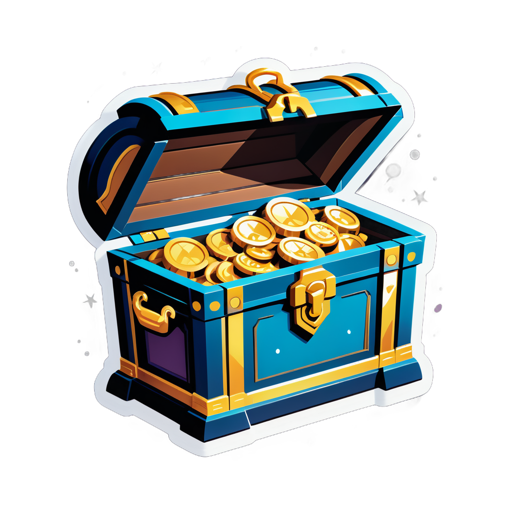 Hidden Treasure Chest sticker