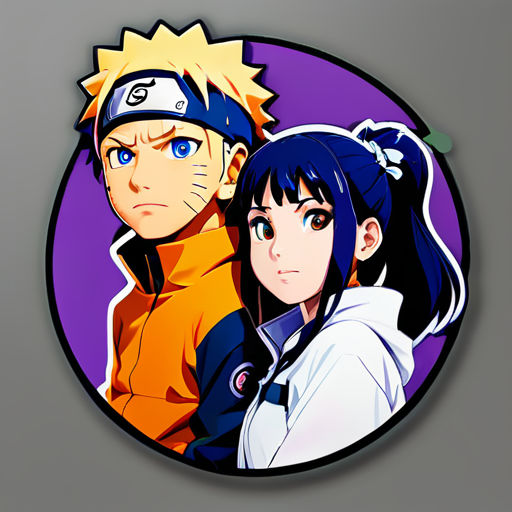 naruto e hinata sticker