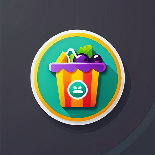 Logo pour l'application Android du supermarché Store sticker