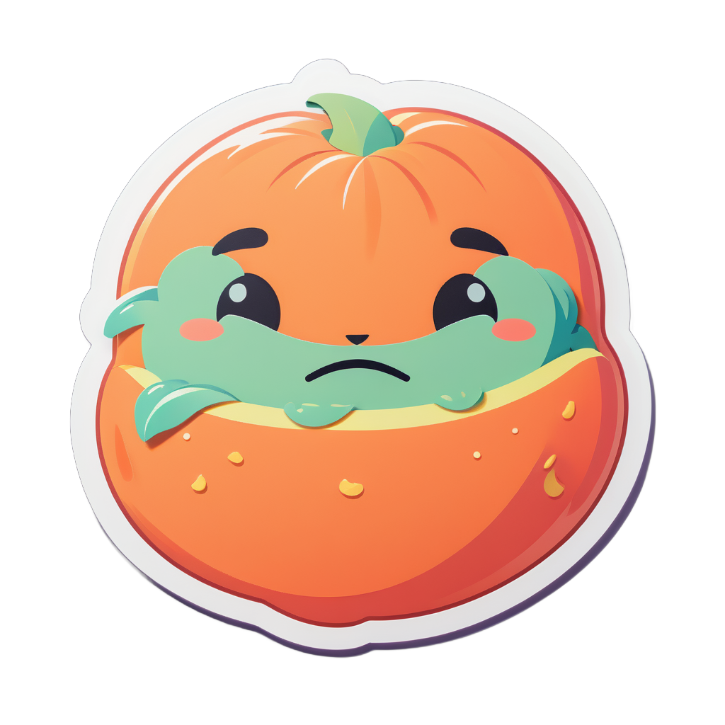 Sleepy Papaya sticker