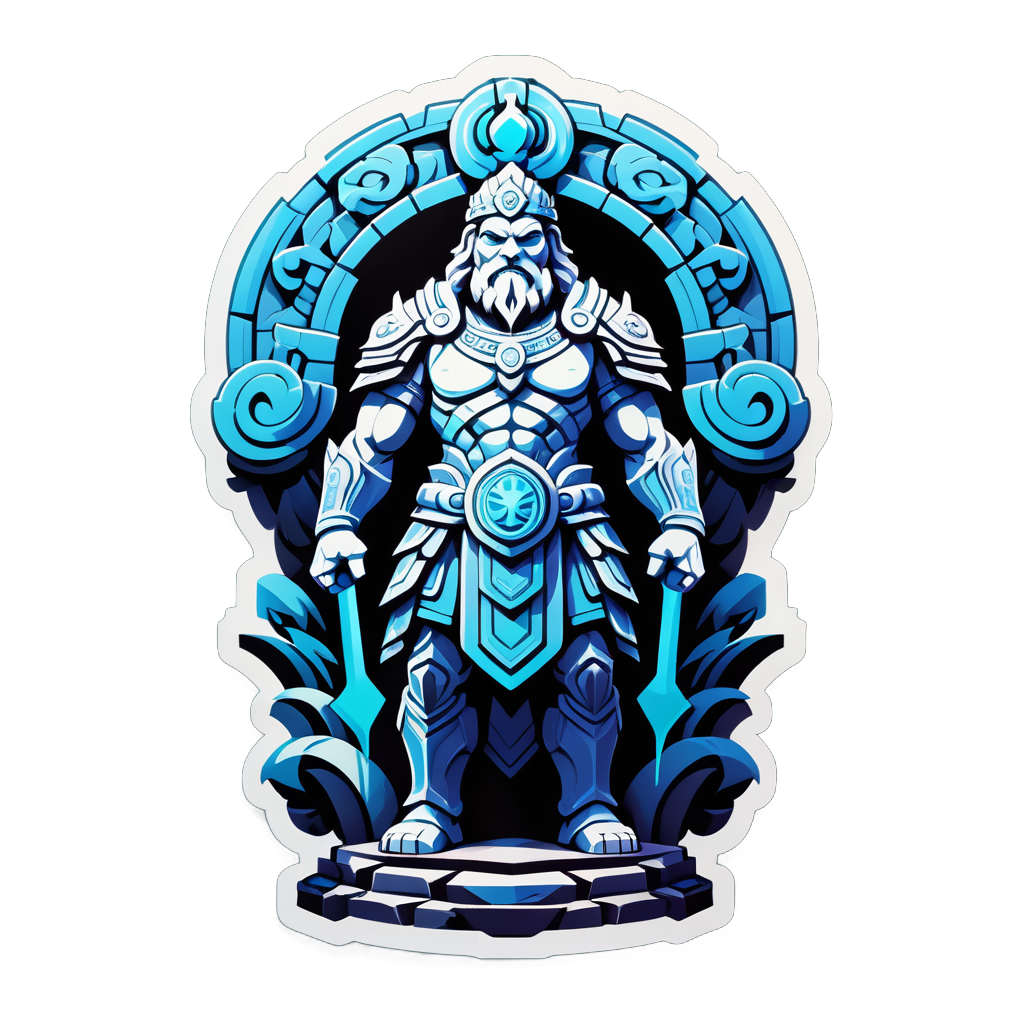 Stoic Stone Guardian sticker