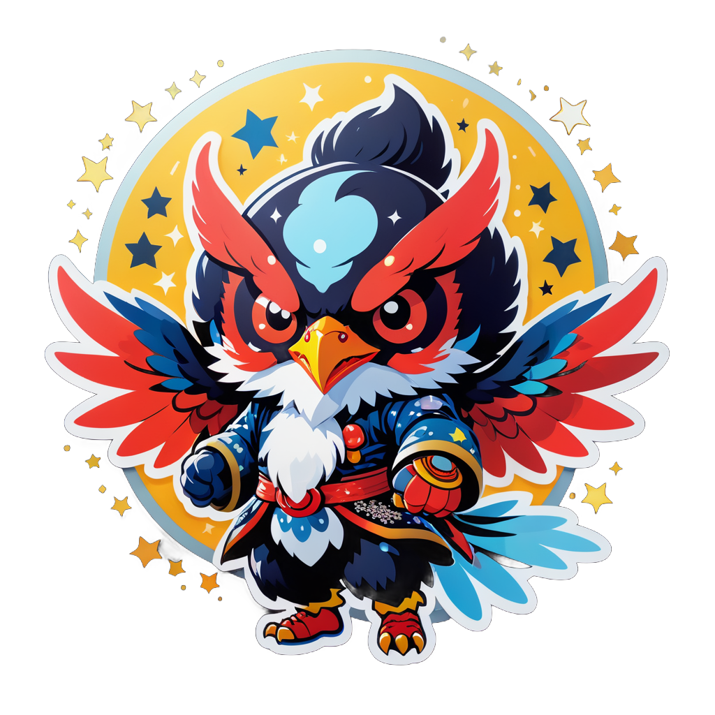 Twinkling Tengu sticker