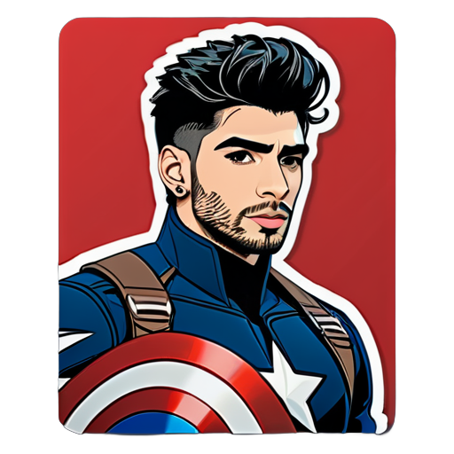 zayn malik dans captain America sticker